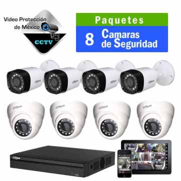 paquetes de 8 camaras de seguridad